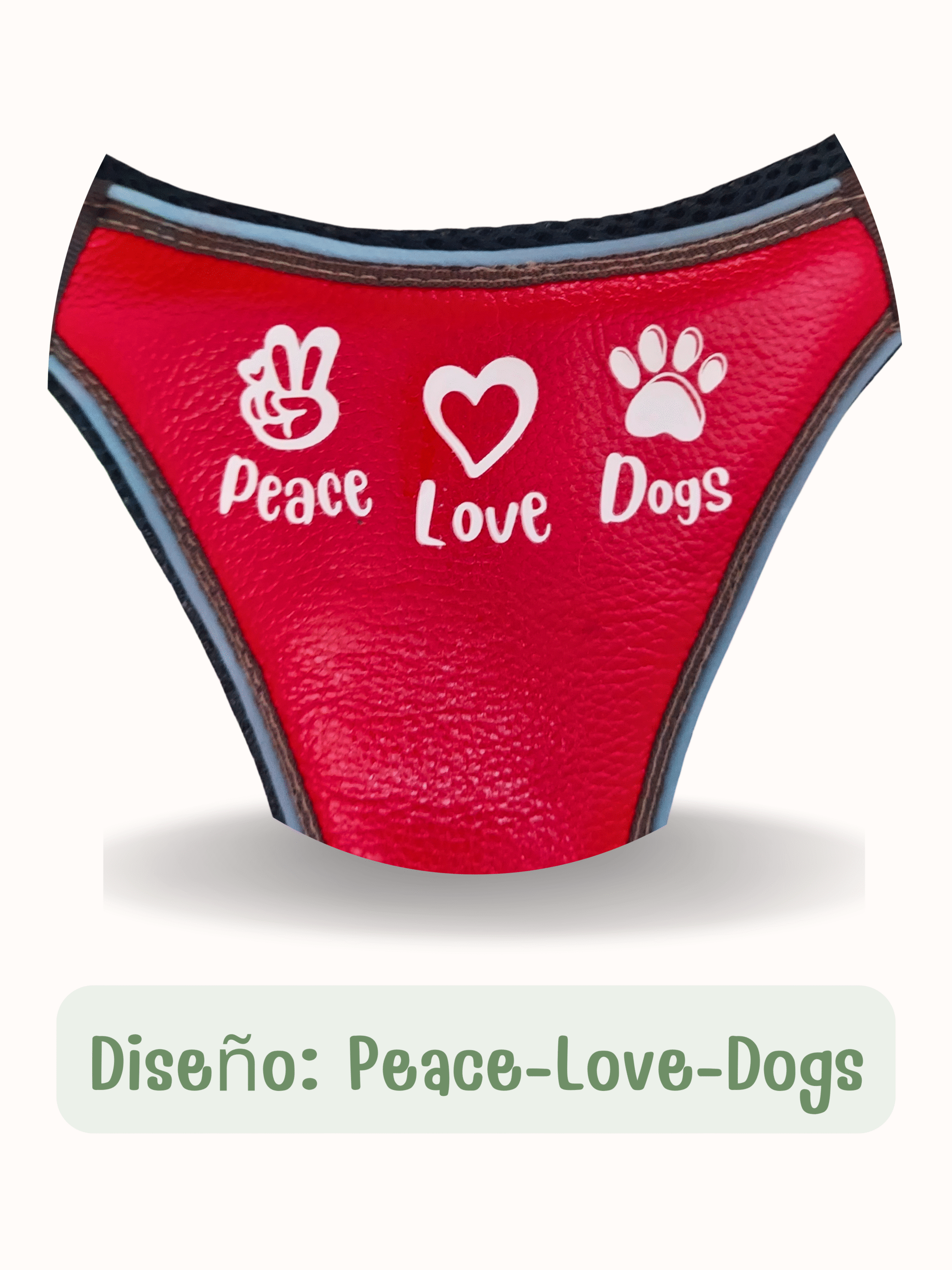 diseno peace love dogs para arnes scaled