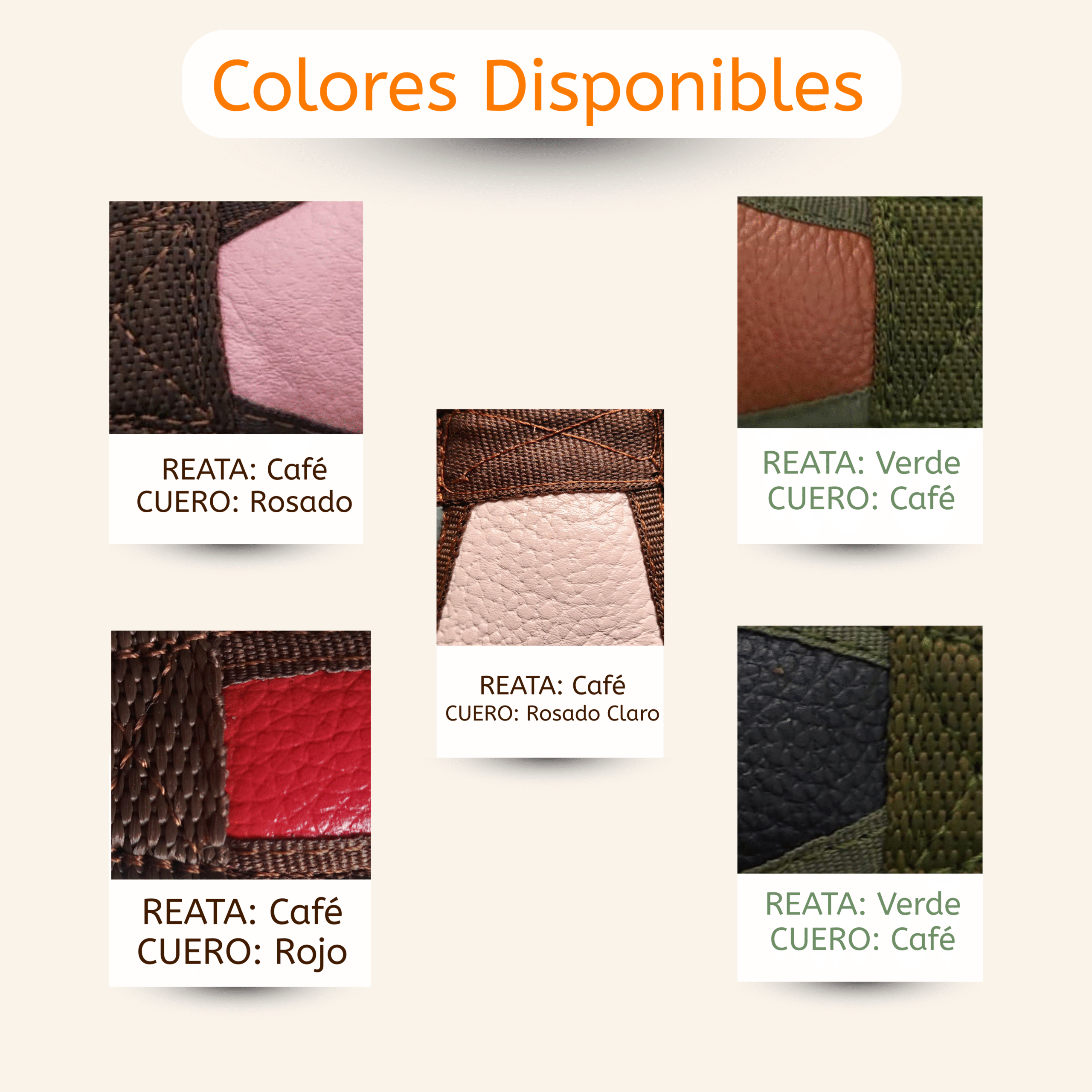 Correa DuoGrip 5 foto de colores disponibles cuero y reata scaled